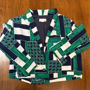 VINTAGE LA CHEMISE Colorful Geometric Blazer